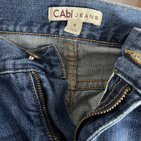 Cabi Patchwork Embroidered Slouchy Boyfriend Ankle Jeans Relaxed Boho womens 4 - Picture 13 of 15